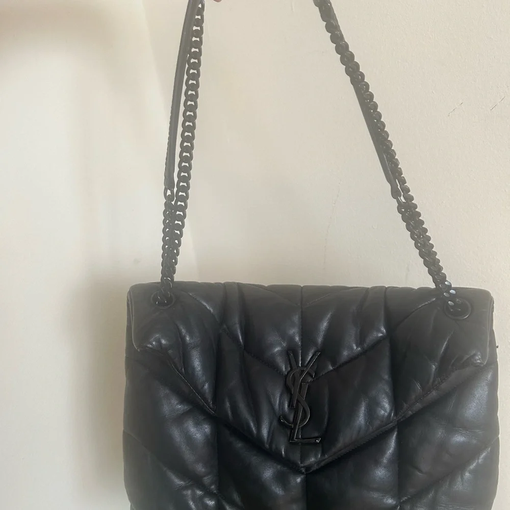Yves Saint Laurent Black Quilted Shoulder Bag - Picture 8 of 8